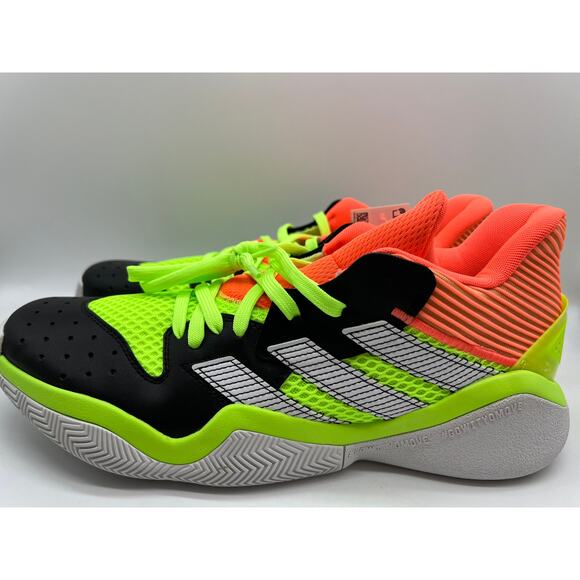 adidas Men's Harden Stepback Core Black Signal Coral Basketball EF9890 Size 13 - Picture 2 of 16